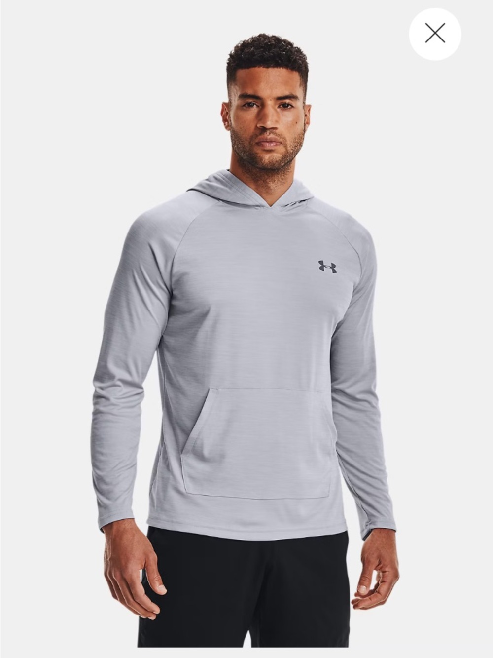 Under Armour mens velocity hooded shirt small